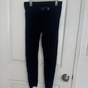 Reversible Black Studded Leggings by Èlastique